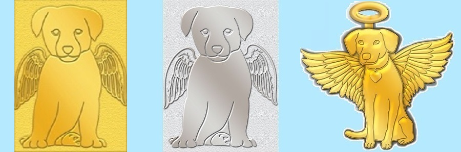 Dog Angel Pins