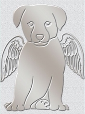 Nickel Dog Angel Pins